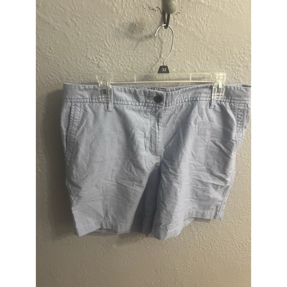 Talbots Shorts Blue Relaxed Chino Womens Size 12